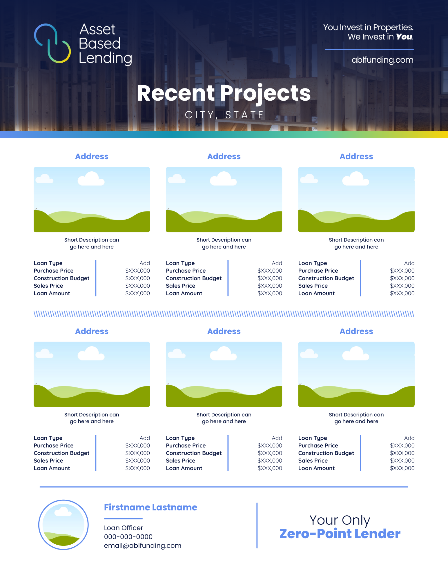 Recent Projects LO Flyer