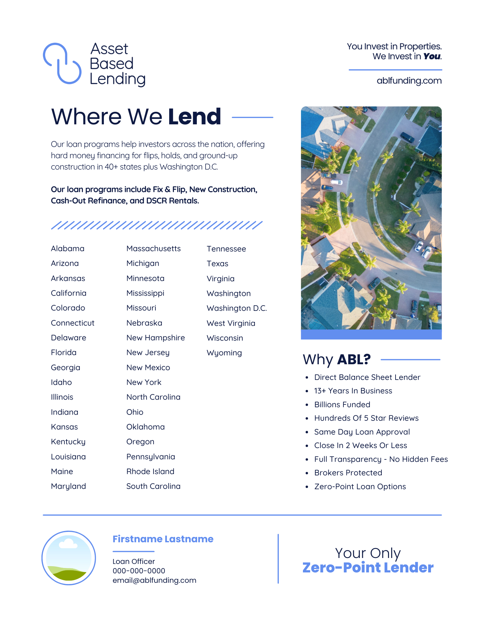 Where We Lend Flyer